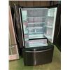 Image 2 : SAMSUNG BLACK STAINLESS STEEL FRENCH DOOR 24.6 CU.FT. REFRIGERATOR WITH WATER AND ICE DISPENSER
