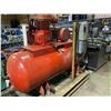 Image 1 : CURTIS 2 STAGE RED HORIZONTAL AIR COMPRESSOR