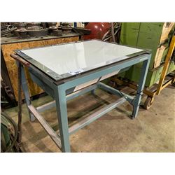 LARGE METAL DRAFTING TABLE