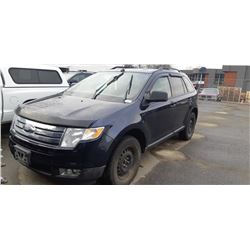 2008 FORD EDGE SEL, 4DR SUV, BLUE, VIN # 2FMDK38C78BB06270