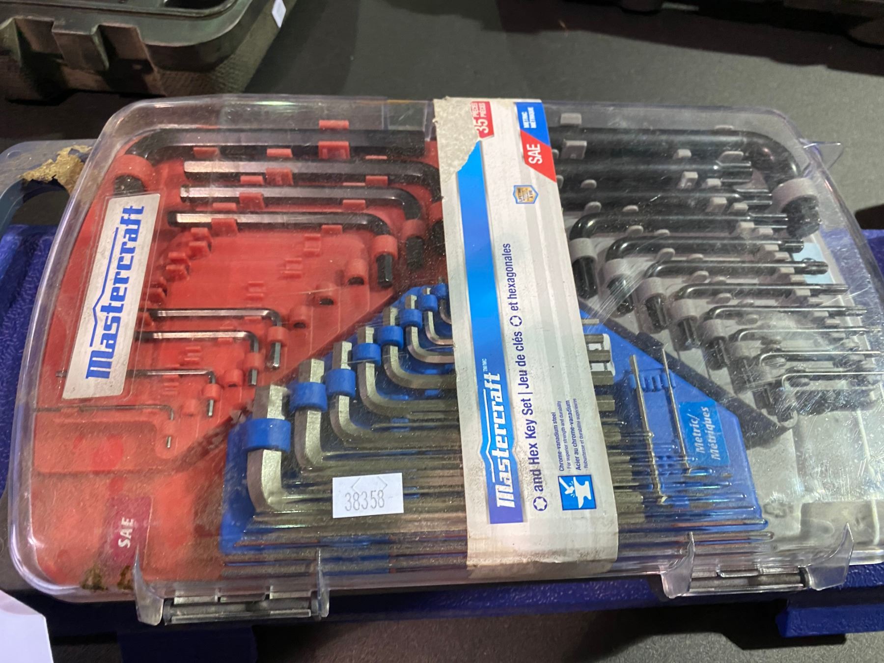 MASTERCRAFT HEX KEY SET & STANLEY 99 PIECE BLACK FINISH SOCKET SET AND ...