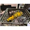 Image 2 : 12V CAR VACUUM & CRATE WITH SONAR SCANNER & LIGHT AND ASSORTED TOOLS