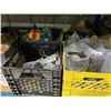 Image 3 : SHELF LOT OF ASSORTED TOOLBOXES & TOOLS & CAULKING AND HARDWARE