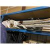Image 2 : SHELF LOT OF POLES & LIGHT AND PAILS