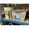 Image 2 : TOTE AND BUCKET OF ASSORTED EXTENSION CORDS