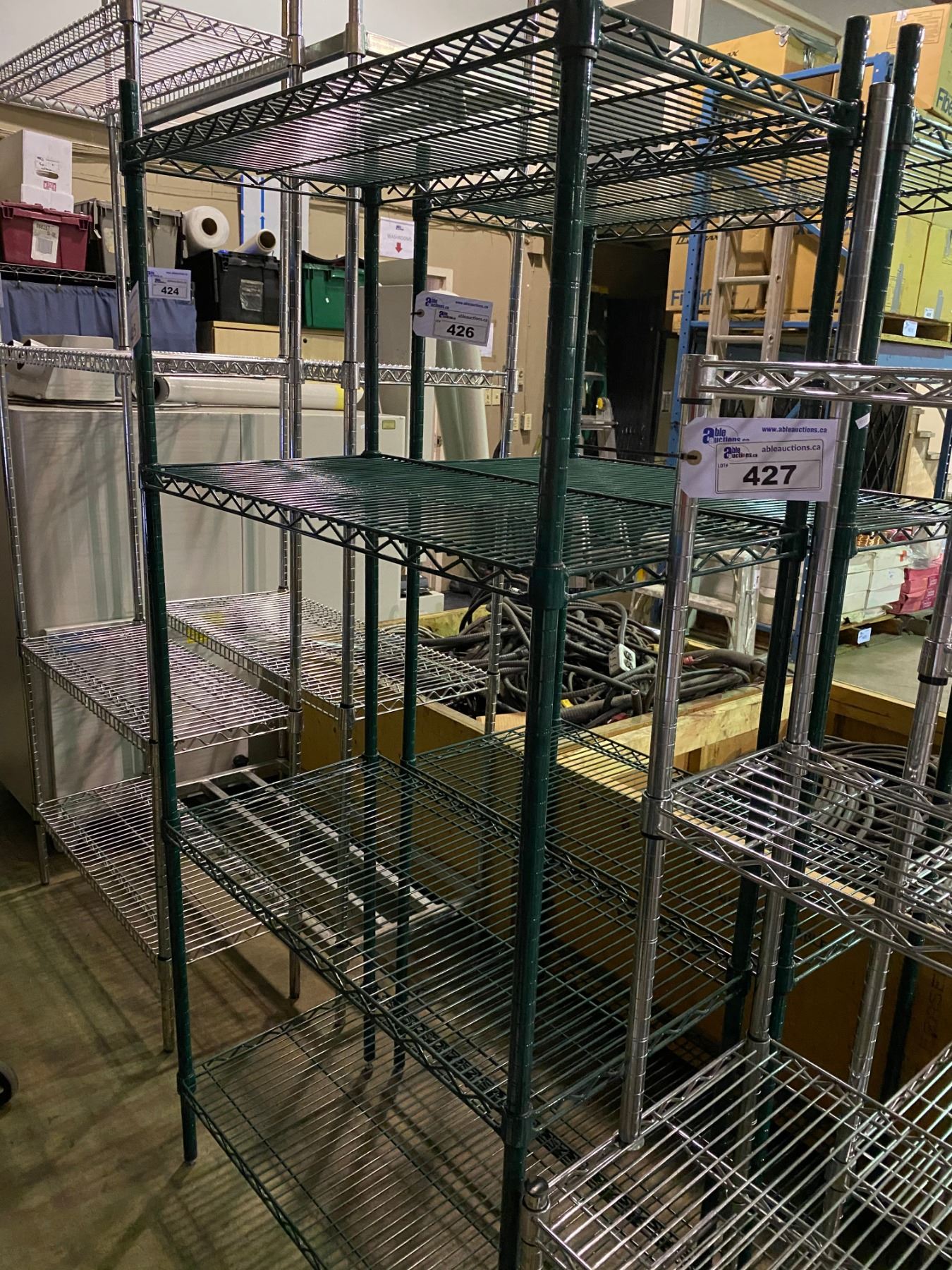Green Metal Rack 36