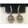 Image 2 : LADIES 14K WHITE & YELLOW GOLD NECKLACE & EARRING SET CONTAINING 144 DIAMONDS - APPRAISED VALUE