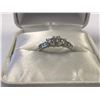 Image 1 : LADIES 14K WHITE GOLD RING CONTAINING 9 DIAMONDS - APPRAISED VALUE $3460.00