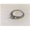 Image 2 : LADIES 14K WHITE & YELLOW  GOLD RING DIAMOND SOLITAIRE - APPRAISED VALUE $2660.00