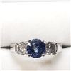 Image 2 : 10K CEYLON SAPPHIRE (1.06CT) DIAMOND (0.65CT) RING