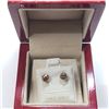 Image 2 : 14K DIAMOND (0.82CT) CHAMPAGNE EARRINGS
