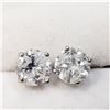 Image 1 : 14K DIAMOND (0.98CT) EARRINGS