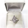 Image 3 : SILVER TANZANITE (1.3CT) WHITE TOPAZ RING