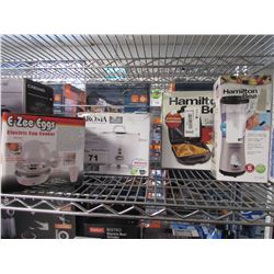 ARMOA RICE COOKER, E-ZEE EGGS ELECTRIC EGG COOKER, HAMILTON BEACH BLENDER, HAMILTON BEACH GRILL