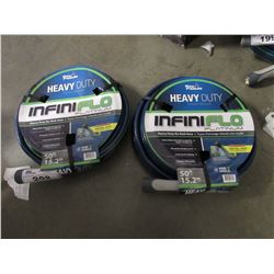 2 RAY PADULA HEAVY DUTY INFINIFLO PLATINUM 50' NO-KINK HOSES