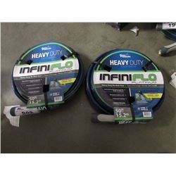 2 RAY PADULA HEAVY DUTY INFINIFLO PLATINUM 50' NO-KINK HOSES