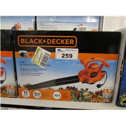 BLACK & DECKER CORDED 3-IN-1 BLOWER/VAC/MULCHER