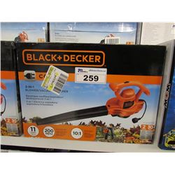 BLACK & DECKER CORDED 3-IN-1 BLOWER/VAC/MULCHER