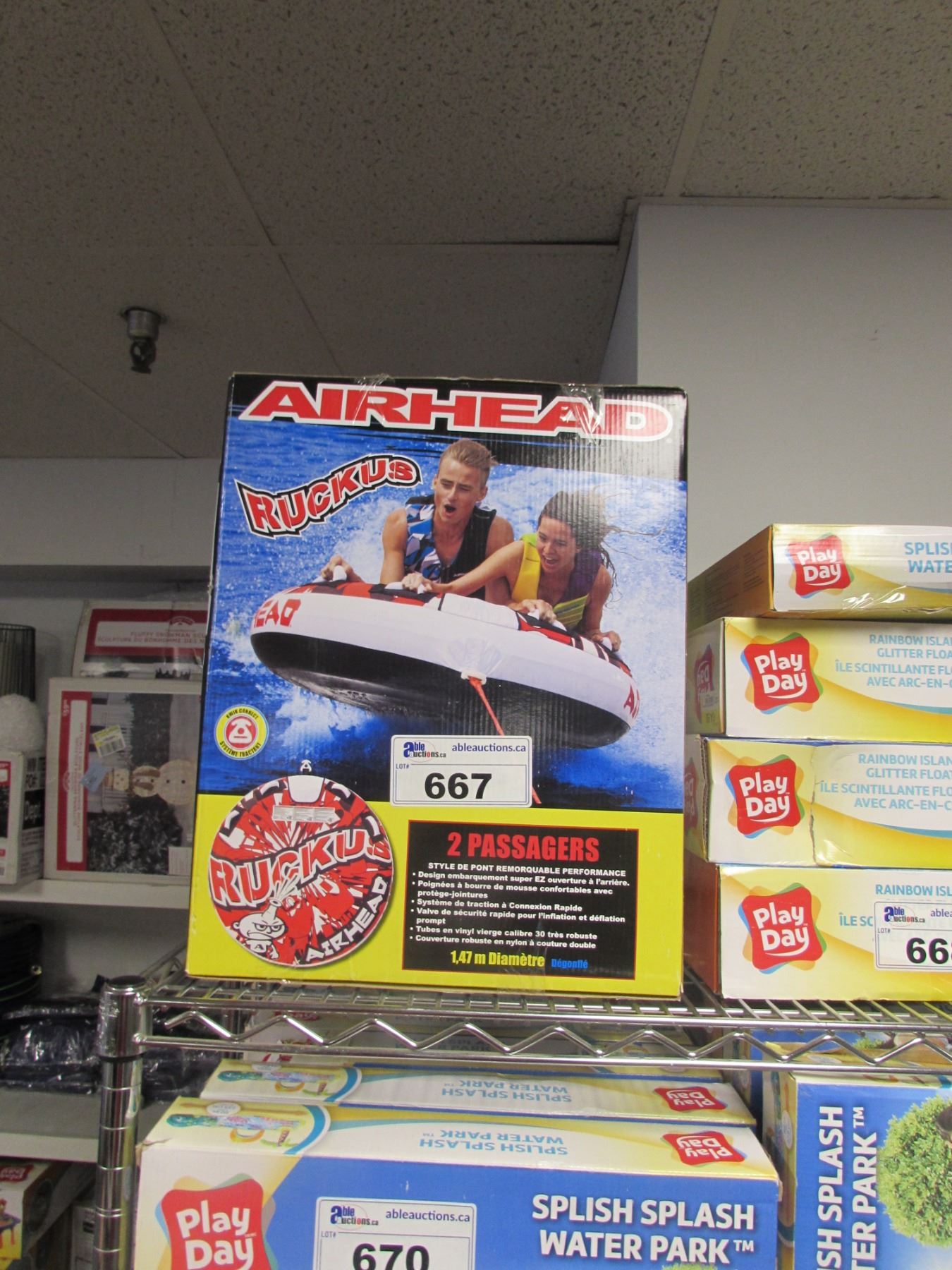 AIRHEAD RUCKUS 2 PERSON TUBE - Able Auctions