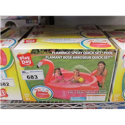 3 PLAYDAY FLAMINGO SPRAY QUICK SET POOLS