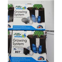 2 JIFFY HYDRO GROWING SYSTEMS FOR HYDROPONICS