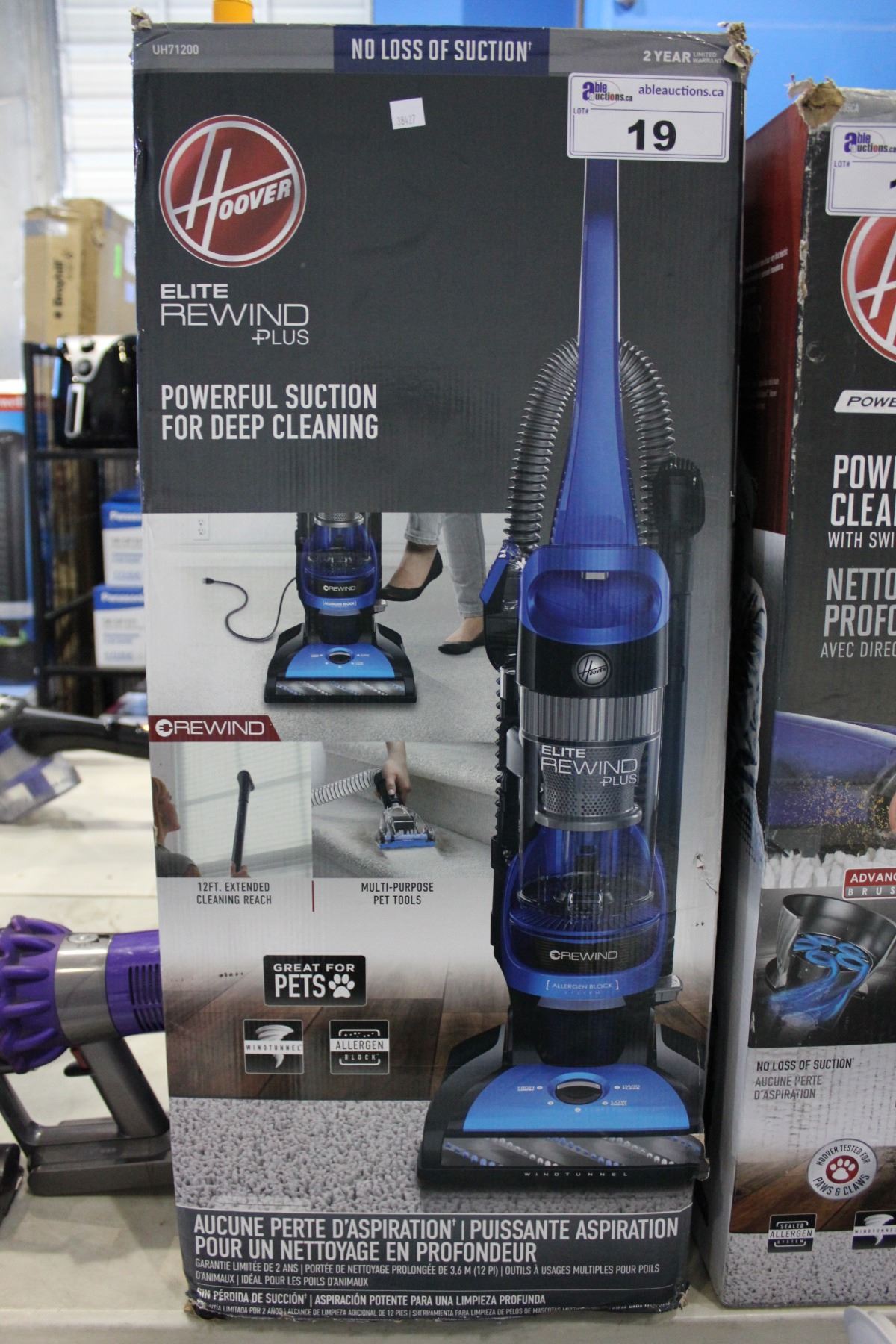 HOOVER ELITE REWIND PLUS UPRIGHT VACUUM