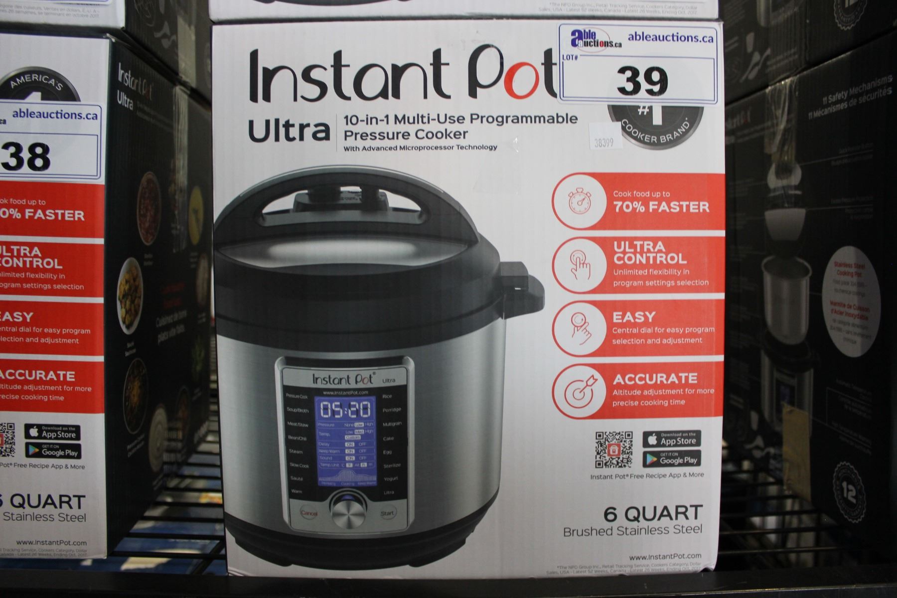 INSTANT POT ULTRA 6 QUART Able Auctions INSTANT POT ULTRA 6 QUART Able Auctions