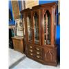 Image 1 : WOODEN HUTCH WITH GLASS SHELVING