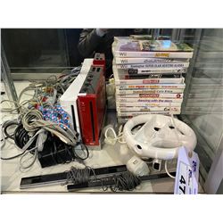 2 NINTENDO WII CONSOLES ACCESSORIES AND GAMES