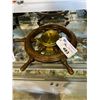 Image 1 : SHIP STEERING WHEEL WITH MOUNTED PORTHOLE CLOCK