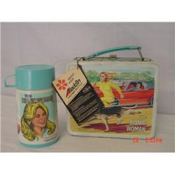 The Bionic Women lunch box with thermos