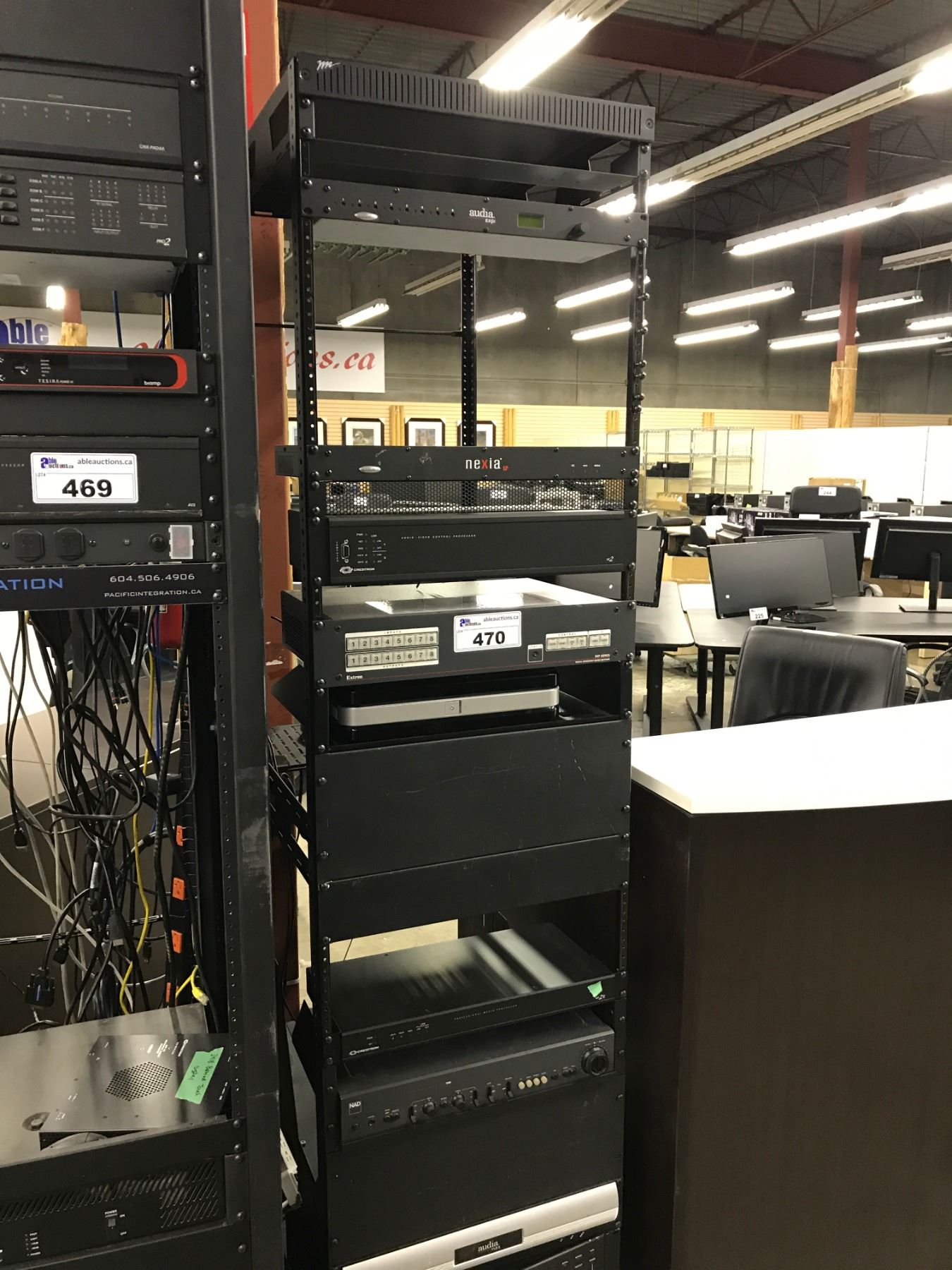 6' MOBILE TECH RACK WITH PROCESSING EQUIPMENT