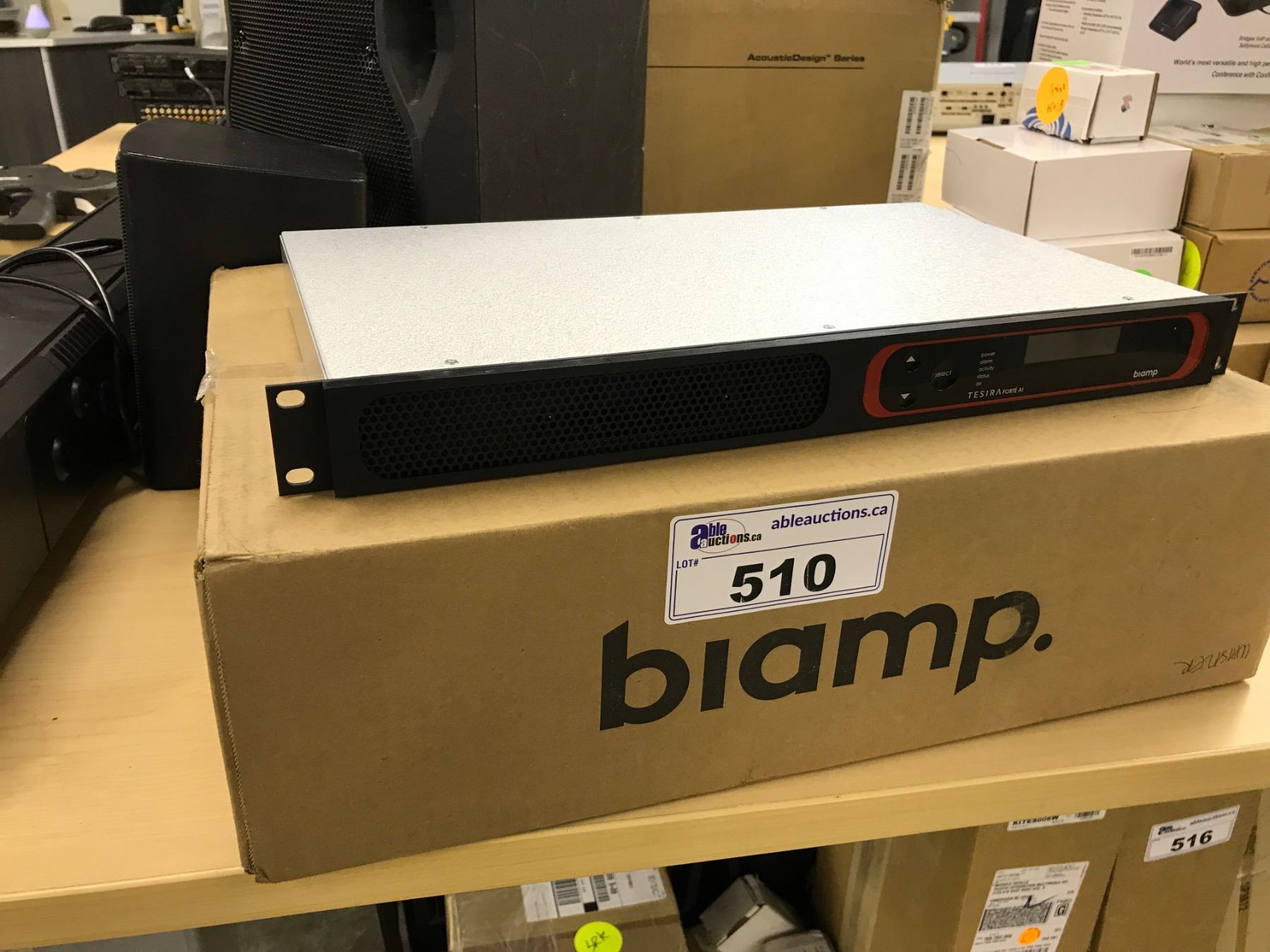 Biamp Unit LOT OF SPEAKERS AND 1 BIAMP UNIT - Able Auctions