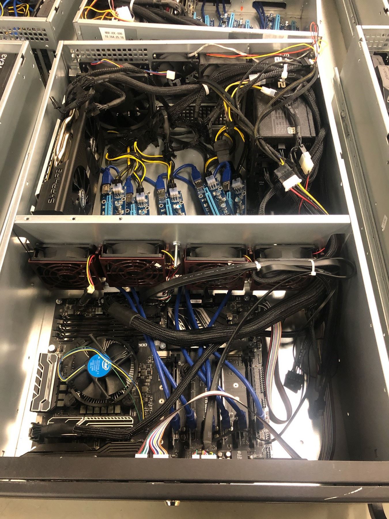 4-U RACK MOUNT COMPUTER SYSTEM WITH Z 270 MAINBOARD, RX 570 GPU, 1200 ...