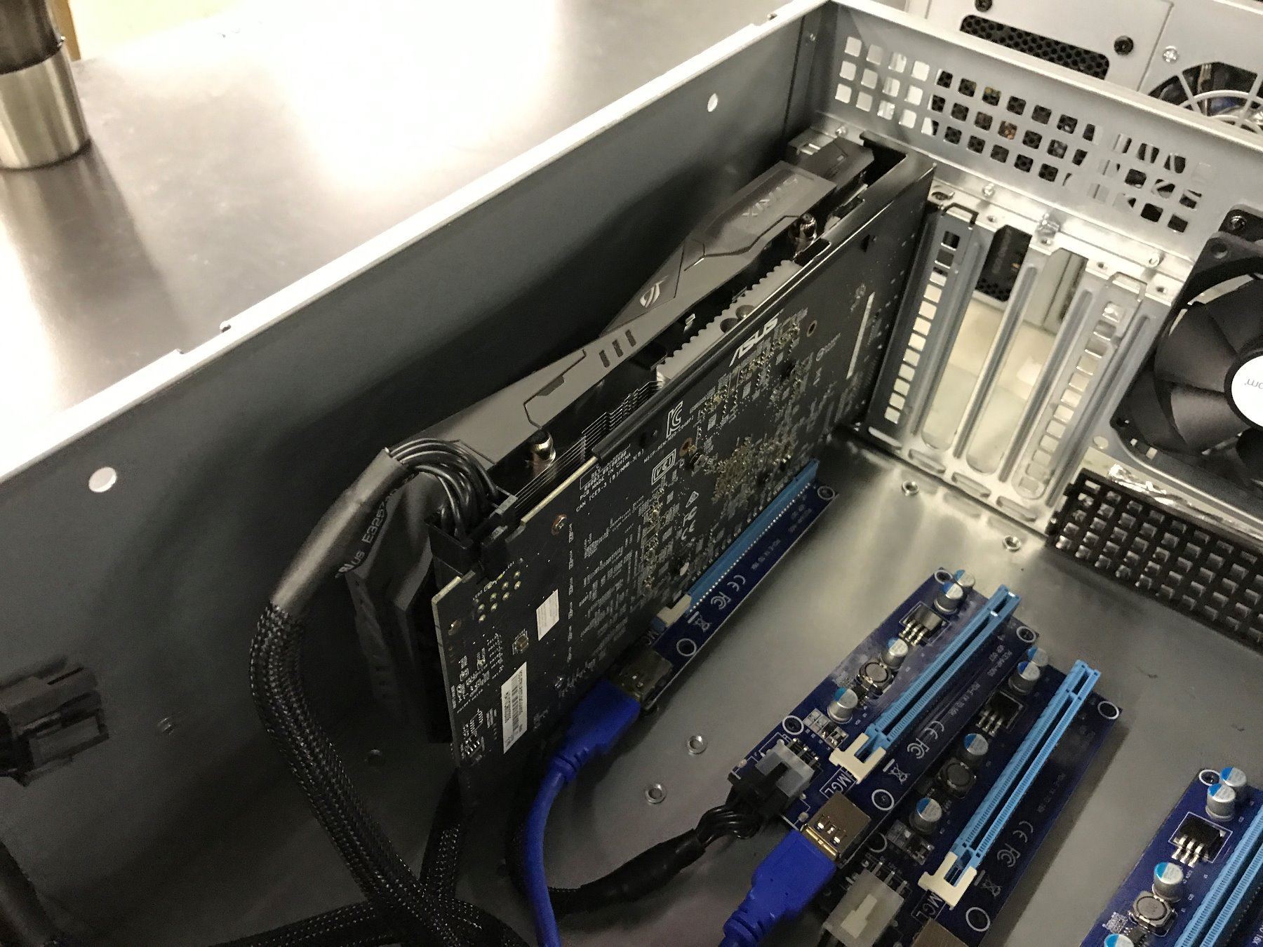 4-U RACK MOUNT COMPUTER SYSTEM WITH Z 270 MAINBOARD, RX 570 GPU, 1200 ...