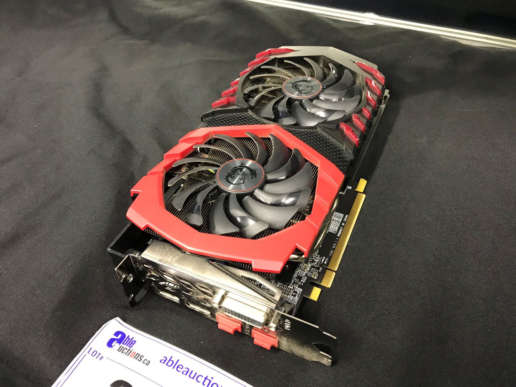 MSI RADEON RX580 GAMING X 4GB GPU - Able Auctions