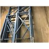 Image 2 : LARGE LOT OF INDUSTRIAL HEAVY DUTY RACKING INCLUDING 12 VERTICAL UPRIGHTS, APPROX 50 LATERAL BEAMS