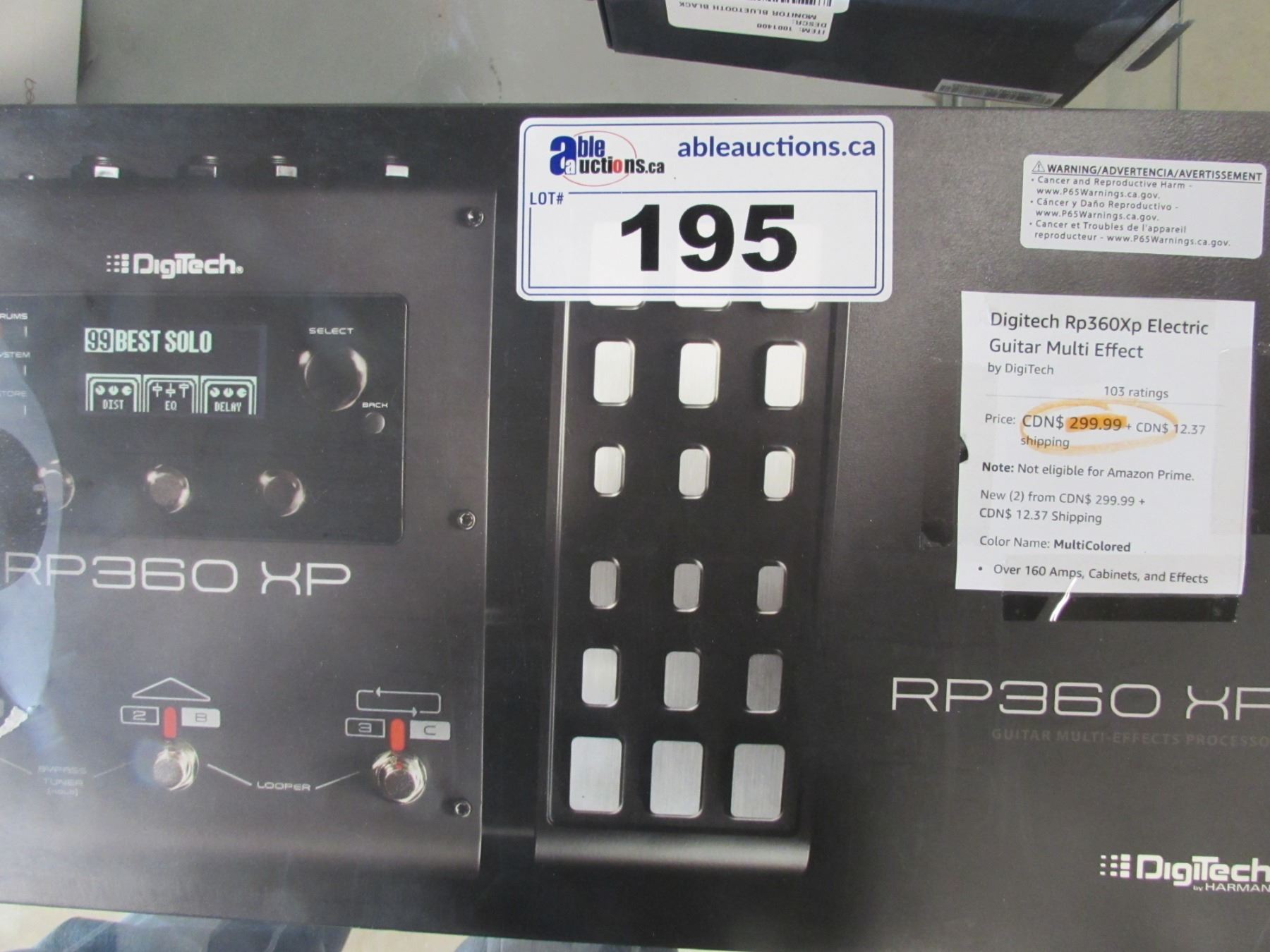 HARMAN DIGITECH RP360XP ELECTRIC GUITAR MULTI EFFECT DEVICE - Able Auctions