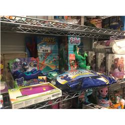 BAMBO NATURE DIAPERS, FURREAL DOLL, JARTS SPLASH, PATTERN BLOCKS, MELISSA & DOUG POLICE OFFICER