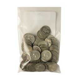 Bag of (100) Pre-1964 Silver Quarter Coins - $25 Face Value