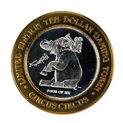 .999 Fine Silver Circus Circus Reno, Nevada $10 Limited Edition Gaming Token