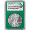 Image 1 : 1997 $1 American Silver Eagle Coin NGC MS69 Green Core