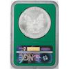 Image 2 : 1997 $1 American Silver Eagle Coin NGC MS69 Green Core