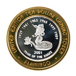 .999 Fine Silver Flamingo Reno, Nevada $10 Limited Edition Gaming Token