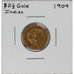 1909 $2 1/2 Indian Head Quarter Eagle Gold Coin