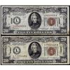 Image 1 : Lot of (2) 1934A $20 Hawaii WWII Emergency Issue Federal Reserve Notes