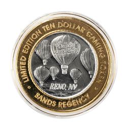 .999 Silver Sands Regency Reno, Nevada $10 Casino Limited Edition Gaming Token