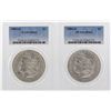 Image 1 : Lot of (2) 1884-O $1 Morgan Silver Dollar Coins PCGS MS63