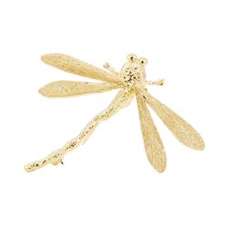 18KT Yellow Gold Dragonfly Pin