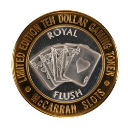 .999 Silver McCarran International Airport $10 Casino Limited Edition Gaming Token
